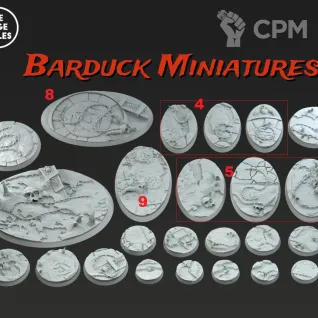 Описание картинки Базы/Подставки War Daemons Круглые 60мм от Barduck Miniatures по цене 549руб | Свободный Рынок Миниатюр - СРМ