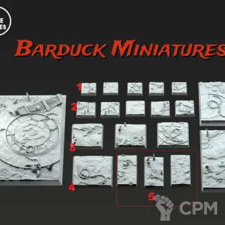 Описание картинки Базы/Подставки War Daemons Квадратные 20мм от Barduck Miniatures по цене 419руб | Свободный Рынок Миниатюр - СРМ