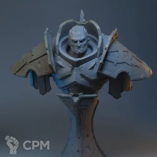Описание картинки Angron the Red Angel bust от Mechanikus Forge по цене 12 000руб | Свободный Рынок Миниатюр - СРМ