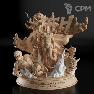 Описание картинки Saitama Фигурка (OnePunchMan) от GAS3TXD  по цене 7 900руб | Свободный Рынок Миниатюр - СРМ