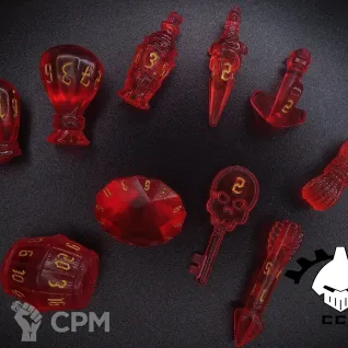 Описание картинки Dice set DnD от ССП по цене 1 800руб | Свободный Рынок Миниатюр - СРМ