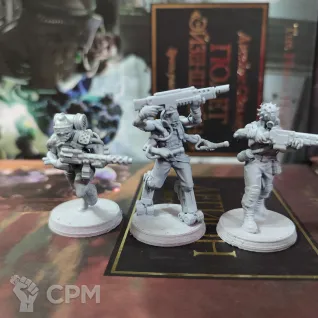 Описание картинки +Corrupted Guard Abhumans + Культисты от WastelandMiniatures по цене 850руб | Свободный Рынок Миниатюр - СРМ