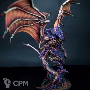 Описание картинки Flying Hive Tyrant with Wings от  по цене 800руб | Свободный Рынок Миниатюр - СРМ