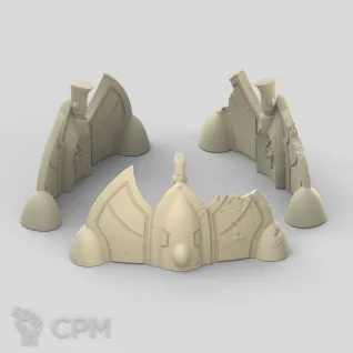 Описание картинки Eldar Barricade 2 от AxeL's Forge по цене 100руб | Свободный Рынок Миниатюр - СРМ