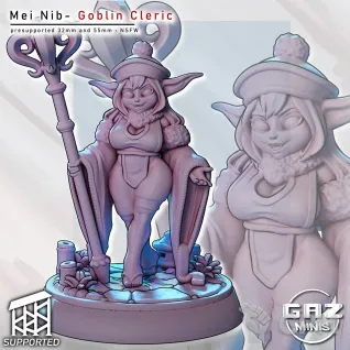 Описание картинки MeiNib Goblin Cleric от PocketSized Prints по цене 250руб | Свободный Рынок Миниатюр - СРМ