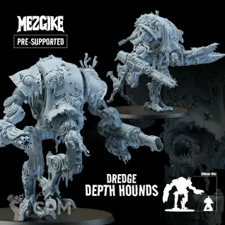 Описание картинки Dredge Depth Hounds Pack A от Age of Printmar по цене 1 328руб | Свободный Рынок Миниатюр - СРМ