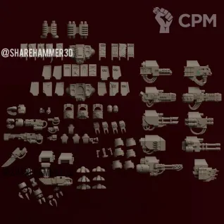 Описание картинки Spacemarine Dreadnought kit от Хижина Мопса по цене 2 500руб | Свободный Рынок Миниатюр - СРМ