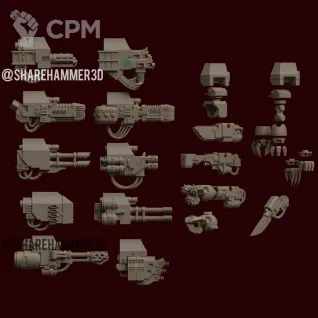 Описание картинки Spacemarine Dreadnought kit от Хижина Мопса по цене 2 500руб | Свободный Рынок Миниатюр - СРМ