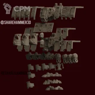 Описание картинки Spacemarine Dreadnought kit от Хижина Мопса по цене 2 500руб | Свободный Рынок Миниатюр - СРМ