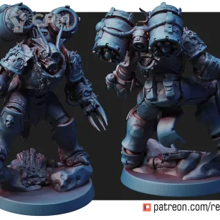 Описание картинки Night Raptor Captain от Печатный подвальчик по цене 385руб | Свободный Рынок Миниатюр - СРМ