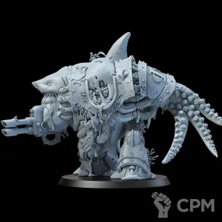 Описание картинки Миниатюра Хэлбрут глубинных десантников, Helbrute от Brother Ork по цене 2 100руб | Свободный Рынок Миниатюр - СРМ