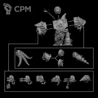 Описание картинки Миниатюра Хэлбрут глубинных десантников, Helbrute от Brother Ork по цене 2 100руб | Свободный Рынок Миниатюр - СРМ