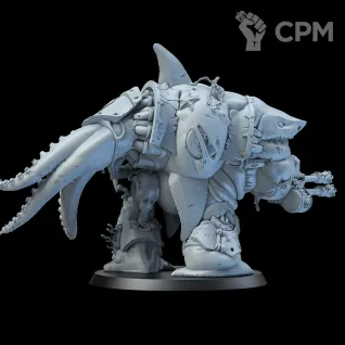 Описание картинки Миниатюра Хэлбрут глубинных десантников, Helbrute от Brother Ork по цене 2 100руб | Свободный Рынок Миниатюр - СРМ