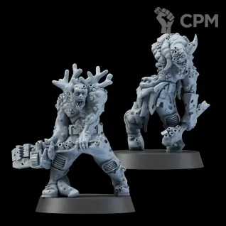 Описание картинки Набор миниатюр Глубинные Ходоки, Poxwalkers от Brother Ork по цене 1 740руб | Свободный Рынок Миниатюр - СРМ