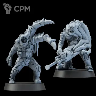 Описание картинки Набор миниатюр Глубинные Ходоки, Poxwalkers от Brother Ork по цене 1 740руб | Свободный Рынок Миниатюр - СРМ