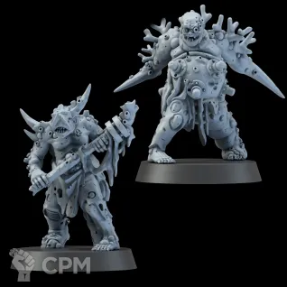 Описание картинки Набор миниатюр Глубинные Ходоки, Poxwalkers от Brother Ork по цене 1 740руб | Свободный Рынок Миниатюр - СРМ