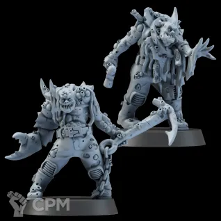 Описание картинки Набор миниатюр Глубинные Ходоки, Poxwalkers от Brother Ork по цене 1 740руб | Свободный Рынок Миниатюр - СРМ