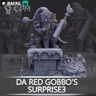 Описание картинки Da Red Gobbo's Surprise от Naggaroth Night по цене 600руб | Свободный Рынок Миниатюр - СРМ