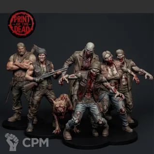 Описание картинки Zombie от Manufactorum76 по цене 1 000руб | Свободный Рынок Миниатюр - СРМ