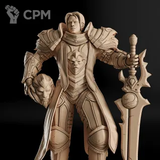 Описание картинки Anduin Wrynn Фигурка (World of Warcraft) от GAS3TXD  по цене 3 900руб | Свободный Рынок Миниатюр - СРМ