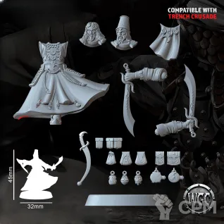 Описание картинки Dervishes of the Hidden Path от Manufactorum76 по цене 800руб | Свободный Рынок Миниатюр - СРМ