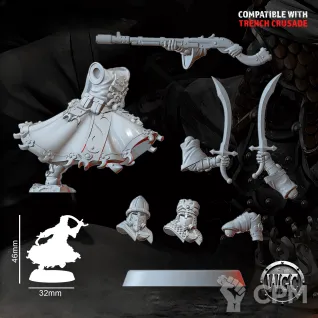 Описание картинки Dervishes of the Hidden Path от Manufactorum76 по цене 800руб | Свободный Рынок Миниатюр - СРМ