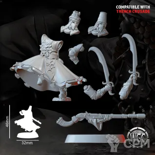Описание картинки Dervishes of the Hidden Path от Manufactorum76 по цене 800руб | Свободный Рынок Миниатюр - СРМ