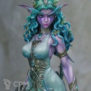 Описание картинки Фигурка: Тиранда Шелест Ветра из WoW 17 см от eugene.msq по цене 8 000руб | Свободный Рынок Миниатюр - СРМ