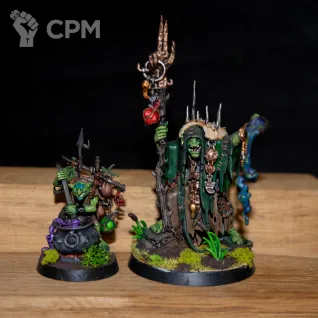 Описание картинки Swampcalla Shaman with 1x Pot-grot от mantihorus1 по цене 5 000руб | Свободный Рынок Миниатюр - СРМ