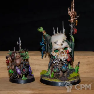 Описание картинки Swampcalla Shaman with 1x Pot-grot от mantihorus1 по цене 5 000руб | Свободный Рынок Миниатюр - СРМ