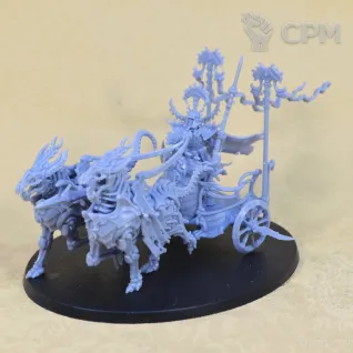 Описание картинки Liege-Kavalos on War Chariot от Mechanikus Forge по цене 2 200руб | Свободный Рынок Миниатюр - СРМ