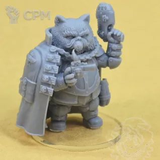 Описание картинки Colonel Cathammer от Mechanikus Forge по цене 1 250руб | Свободный Рынок Миниатюр - СРМ