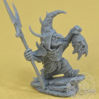 Описание картинки Skarsnik, Warlord of the Eight Peaks and Gobbla от Mechanikus Forge по цене 3 800руб | Свободный Рынок Миниатюр - СРМ