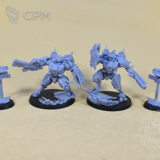 Описание картинки The Twin Lance от Mechanikus Forge по цене 2 100руб | Свободный Рынок Миниатюр - СРМ