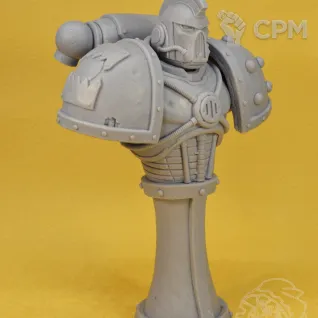 Описание картинки KHARN, CAPTAIN OF THE 8TH ASSAULT COMPANY от Mechanikus Forge по цене 6 600руб | Свободный Рынок Миниатюр - СРМ