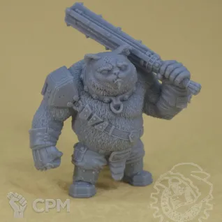 Описание картинки Catogryn Cathammer от Mechanikus Forge по цене 1 450руб | Свободный Рынок Миниатюр - СРМ