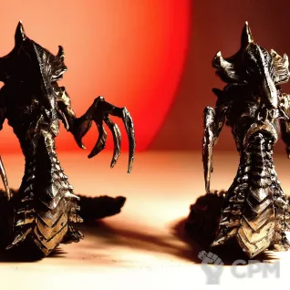 Описание картинки Гидралиск (Hydralisk)  StarCraft от Game&Reality Studio по цене 1 800руб | Свободный Рынок Миниатюр - СРМ