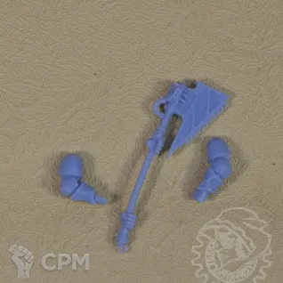 Описание картинки Raptor`s Two-handed Chain Axe от Mechanikus Forge по цене 150руб | Свободный Рынок Миниатюр - СРМ