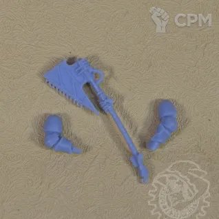 Описание картинки Raptor`s Two-handed Chain Axe от Mechanikus Forge по цене 150руб | Свободный Рынок Миниатюр - СРМ