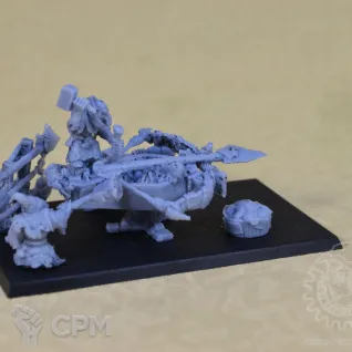 Описание картинки Goblin spear chukka (Bolt Throwa) Gamezone от Mechanikus Forge по цене 1 200руб | Свободный Рынок Миниатюр - СРМ