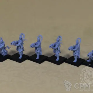 Описание картинки Iron Hail Gunners 6 от Mechanikus Forge по цене 1 300руб | Свободный Рынок Миниатюр - СРМ