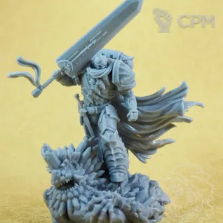 Описание картинки Black Swordsman 60mm от Mechanikus Forge по цене 1 800руб | Свободный Рынок Миниатюр - СРМ