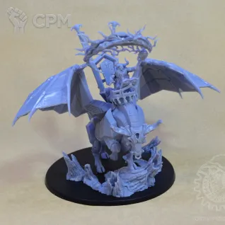 Описание картинки Urak Taar the First Daemonsmith / Daemonsmith on Infernal Taurus от Mechanikus Forge по цене 3 500руб | Свободный Рынок Миниатюр - СРМ