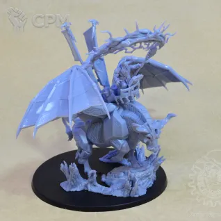 Описание картинки Urak Taar the First Daemonsmith / Daemonsmith on Infernal Taurus от Mechanikus Forge по цене 3 500руб | Свободный Рынок Миниатюр - СРМ