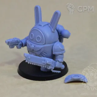 Описание картинки Ultramarine Chibi от Mechanikus Forge по цене 1 300руб | Свободный Рынок Миниатюр - СРМ