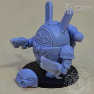 Описание картинки Ultramarine Chibi от Mechanikus Forge по цене 1 300руб | Свободный Рынок Миниатюр - СРМ