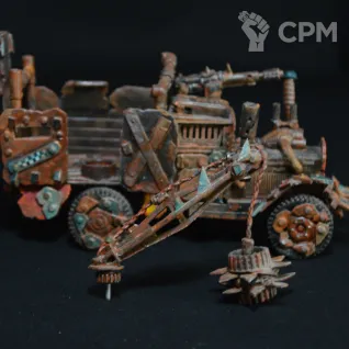 Описание картинки Ork Trukk от Coolbrush по цене 3 300руб | Свободный Рынок Миниатюр - СРМ