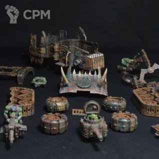Описание картинки Orkz War Wagon от Coolbrush по цене 11 300руб | Свободный Рынок Миниатюр - СРМ