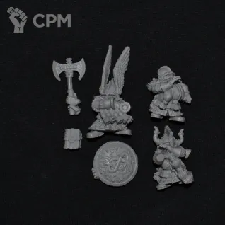 Описание картинки Alrik Ranulfsson and Sheldbearers от Ilych по цене 550руб | Свободный Рынок Миниатюр - СРМ