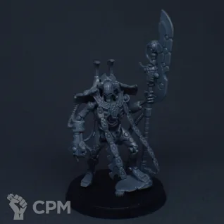 Описание картинки Necron Overlord от Cowboy Jerry по цене 1 250руб | Свободный Рынок Миниатюр - СРМ